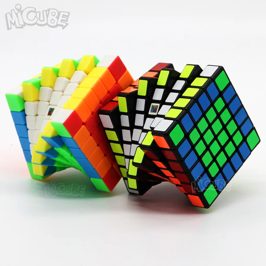 Goedkoop MofangJiaoshi MF6 6x6x6 Cube Speed 6 Lagen Zwarte Stickerloze 68mm Puzzel Kubus Voor Kinderen Beginner 6x6 Cube Onderwijs Toy