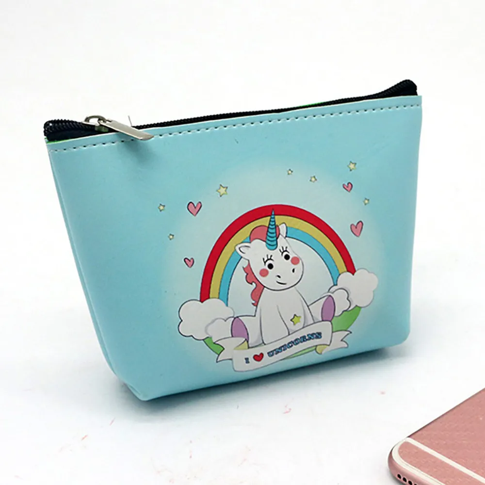 

xiniu small ladies leather wallets Women Girls Cartoon Snacks Coin Purse Wallet Bag Change Pouch Key Holder@#