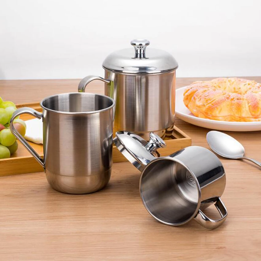 

240/465/600ML NEW Portable Outdoor Travel 304 Stainless Steel Coffee Tea Mug Cup For Camping/Travel/Home Use milk coffee cup