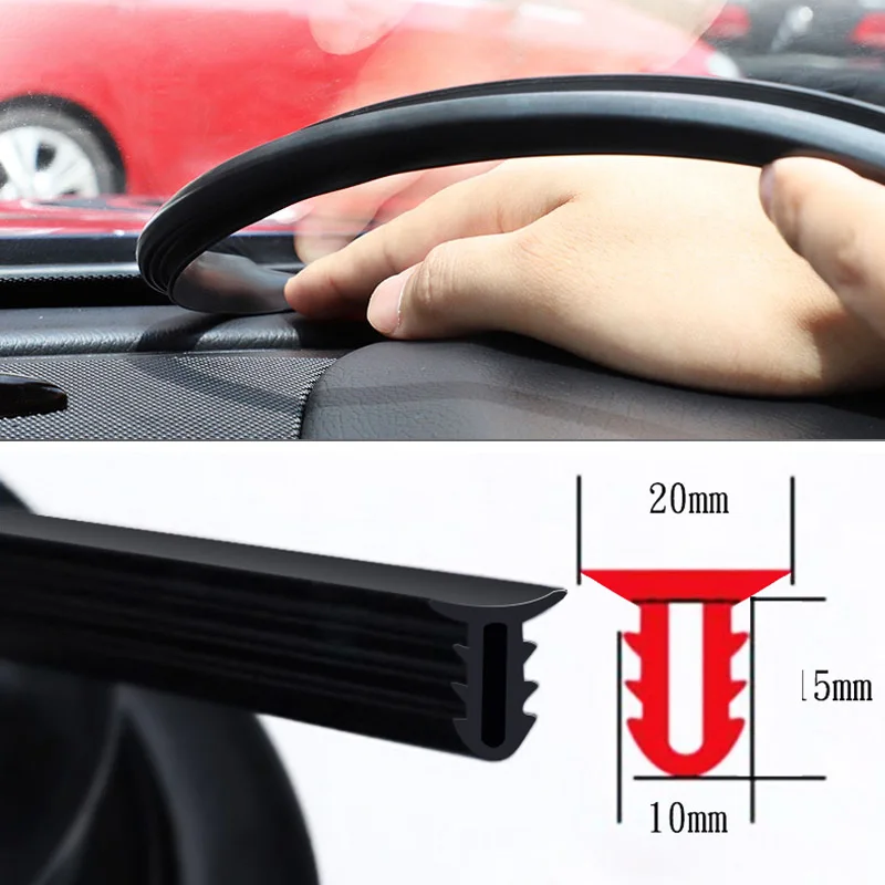 Auto Accessories Interior Front Window Rubber Seal Decoration for peugeot 207 307 206 3008 308 2008 407 508 208 406 408 301 Auto Accessories Interior Front Window Rubber Seal Decoration for peugeot 207 307 206 3008 308 2008 407 508 208 406 408 301