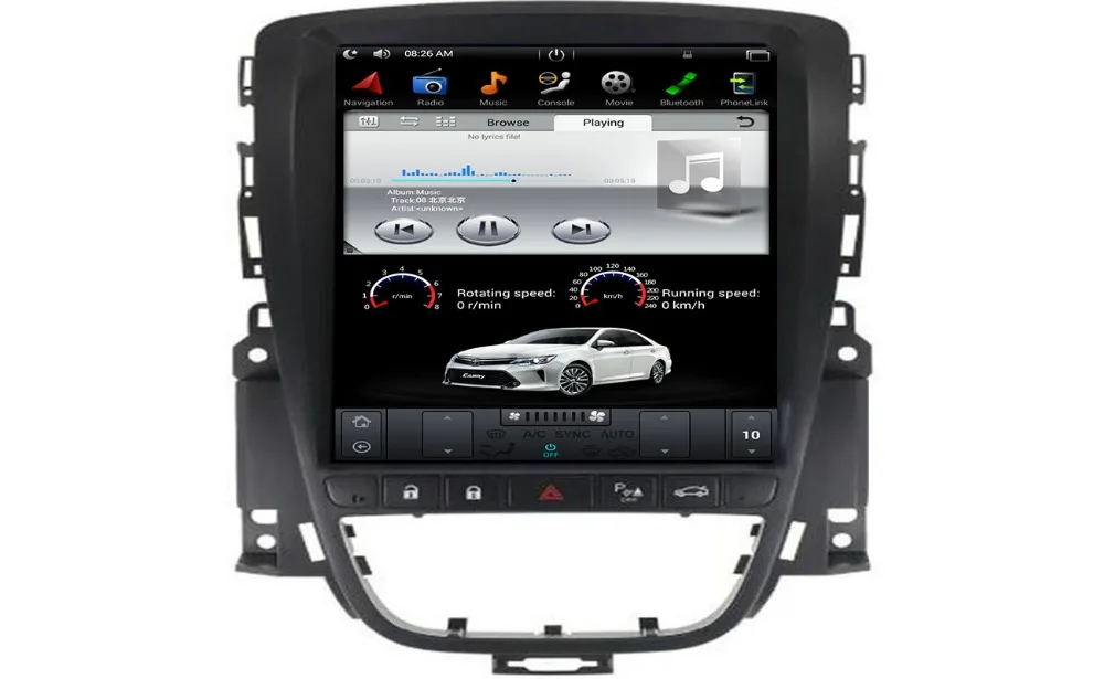 Sale Tesla style 10.4 BIG Screen Android 7.1 Car Multimedia player GPS For OPEL Vauxhall Holden Astra J 2010-2013 radio stereo no dvd 3