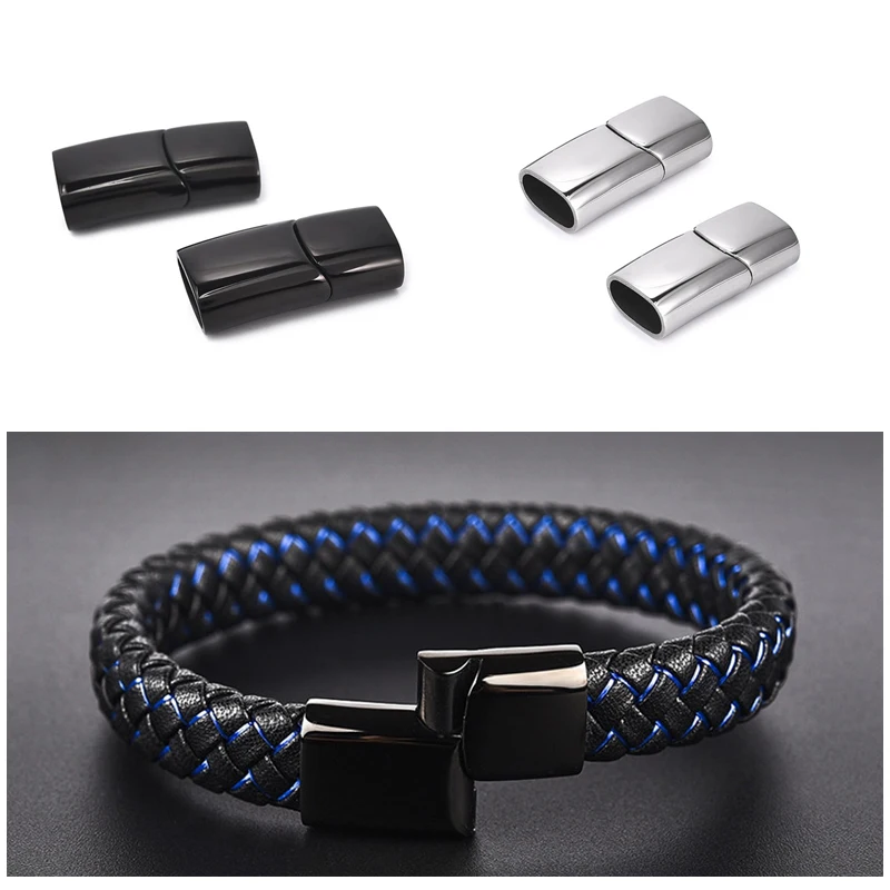 

2pcs/Set Retro Stainless Steel Magnetic Clasps For DIY Bracelet Connectors Jewelry Making Components Findings
