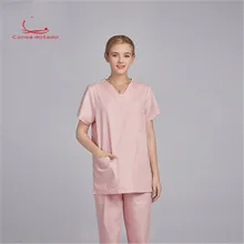 Чистый хлопок, рабочая комната, одежда для женщин, салон красоты, рабочая одежда, кисть для рук, удобная одежда для доктора