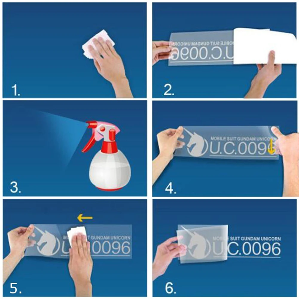  10Pcs Racing Door Decals Set Car Reflective Sticker Kit Waterproof Decoration Vinyl Sticker Each Le