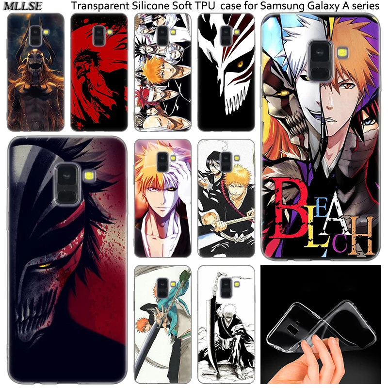 Горячая аниме Bleach Ичиго силиконовый чехол для Samsung Galaxy A50 A30 A10 A40 A6 A8 плюс A20 E A5 A7 2018