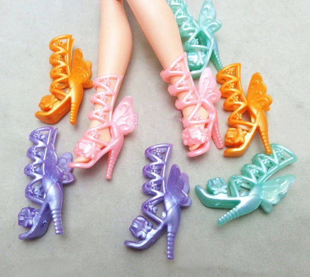 Botas Zapatos Para Barbie Amazon Zapatos De Tacón Alto Con Alas De