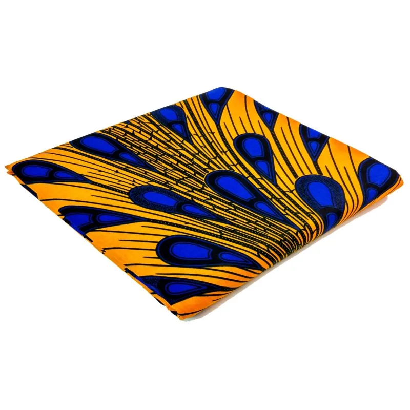 

100% Cotton Hollandais Wax Holland Print African Fabric Hot Sale Beautiful Design For Women Dress 6 Yards High Quality