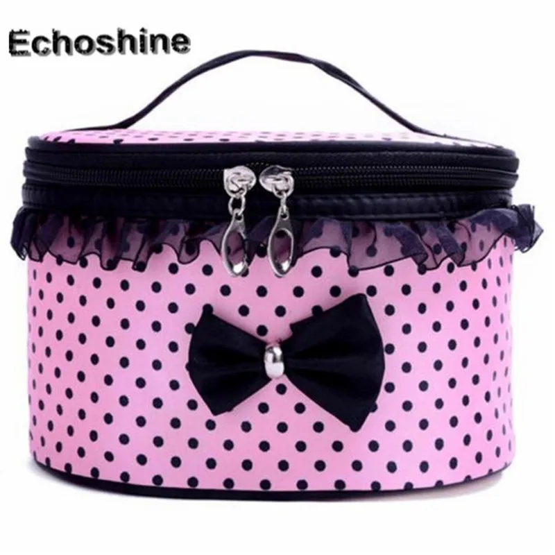 

2016 new fashion Polyester Multifunction Make up Organizer bag Women Cosmetic bags Travel Bag Handbag Portable bags gift A10000