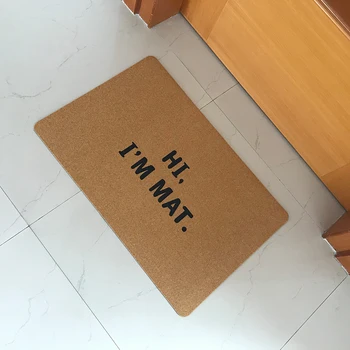 

Rubber Doormat Custom Made Hi I'm Mat Funny Doormat for Entrance Door Floor Mat In Hallway Welcome Mats Antisoiling
