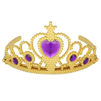 

Mix 20pcs Froze.n Princess Tiaras Anna Crown Hairband Environmental PP High Quality Head Hairwear Girls Birthday Gift Promotion
