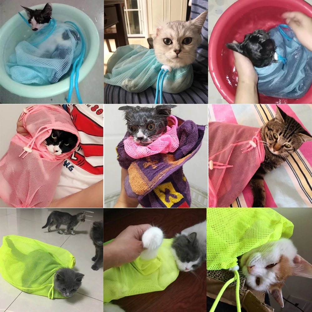 Bathing Bag Products For Cats Kitten Anti Scratching Biting Bag for a Cat Bathing Nail Trimming Injecting Cat Grooming Supplies Bathing Bag Products For Cats Kitten Anti Scratching Biting Bag for a Cat Bathing Nail Trimming Injecting Cat Grooming Supplies