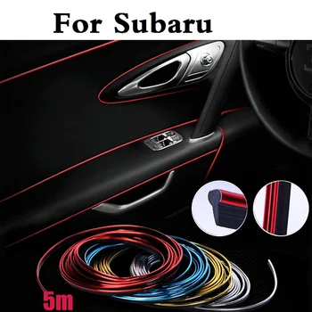 

5m Car Interior Accessories Decoration Strip Sticker Styling for Subaru Alcyone BRZ Dex Exiga Forester Impreza WRX STi Justy