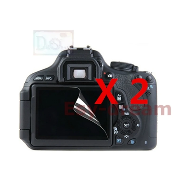2 шт. Защитная пленка для ЖК дисплея Canon EOS 1100D 1200D 1300D 1500D 2000D Rebel T5 T6 T7 Kiss X70 X80
