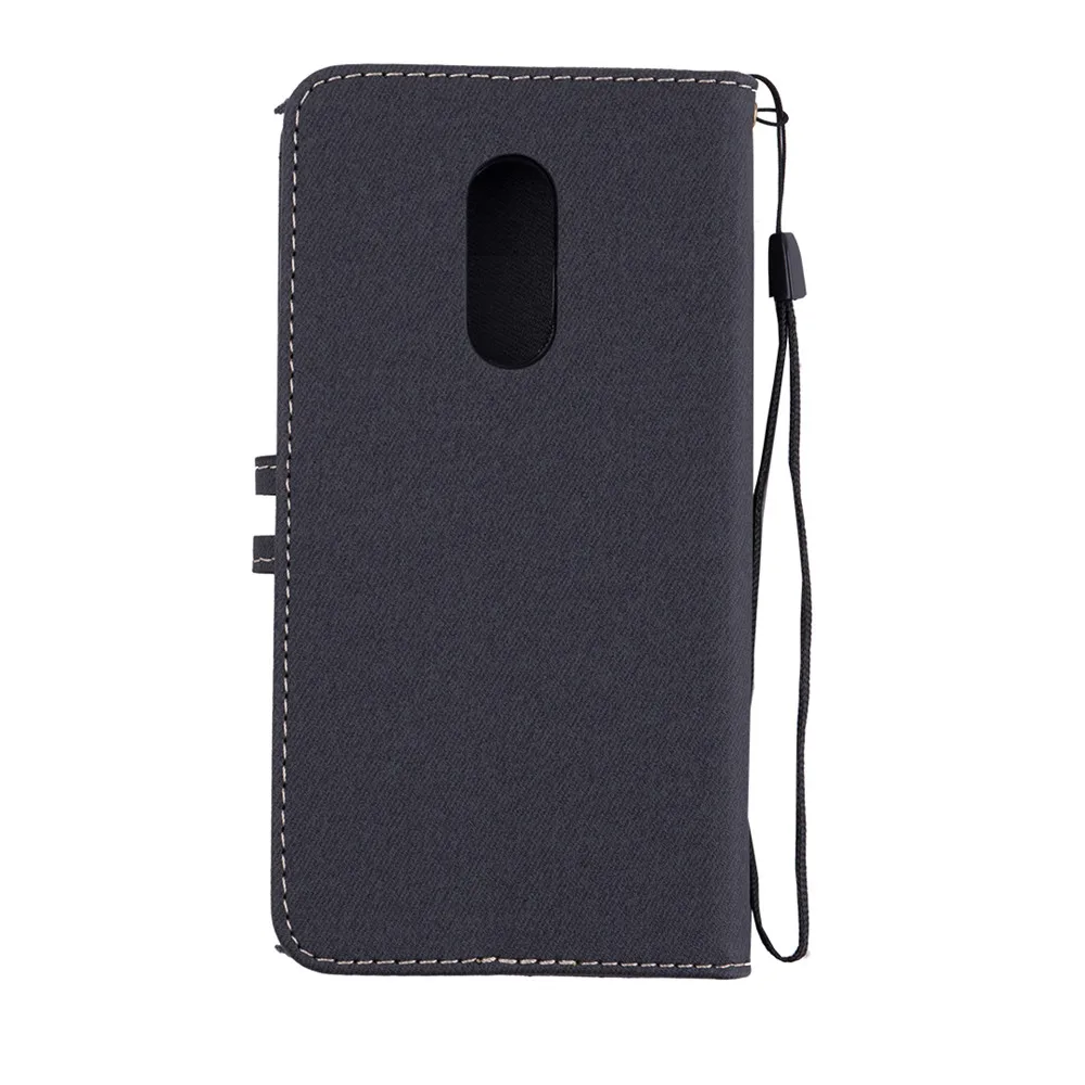Xiaomi Redmi 5 Plus Case Redmi 5A cover Canvas Leather Flip Phone Case Xiaomi Redmi 5 Redmi Note 5A Redmi Note 4X Redmi 3S Cases With lanyard4