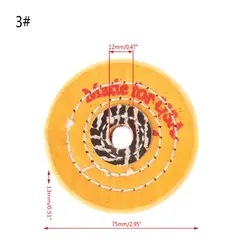 3/4/5/6/7/8 "желтый ткань для полировки Точильщик колеса для дерева Металл шлифовальные инструменты