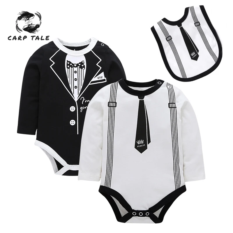 

2019 autumn newborn jumpsuit baby toddler wear baby boy long-sleeved clothes 3-24 months cotton infant girl clothing
