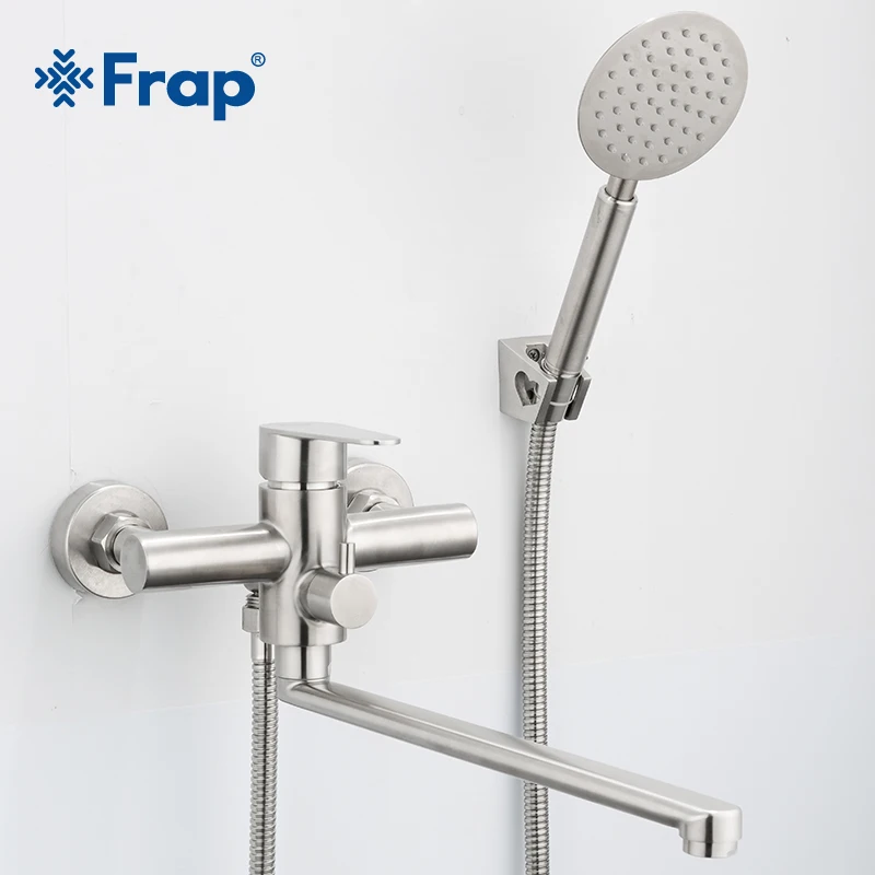 Preise Frap Neue Dusche Armaturen Klassische Badewanne Wasserhahn Einzigen Halter Lange Nase Edelstahl Bad Wasserhahn Bad Mischbatterie F2248