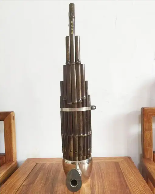 Chinese traditional Musical Instruments BAMBOO SHENG ancient reed pipe