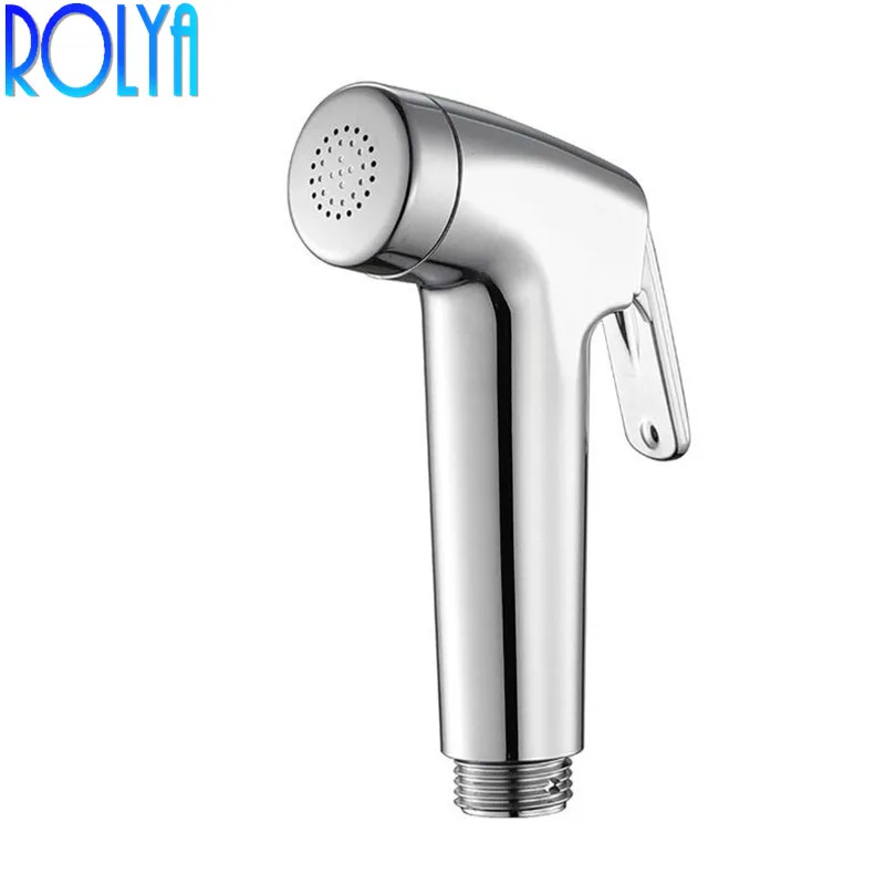 

ROLYA Hand Bidet Spray High Water Pressure ABS Plastic Small Handheld Bathroom Shower Chrome Shattaf Portable Toilet Sprayer Jet