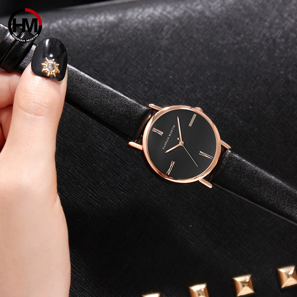 

Fashion Ultraviolet Induced Discoloration Leather Wrist Watch Japanese Quartz Movement Stainless Steel Caseback Women Watch