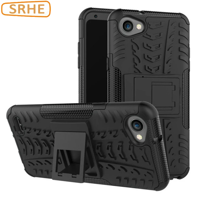 LG Q6 Case Plastic Silicon Fitted Back Armor Hard With Stand Cover For Q6A Alpha M700 Plus X600 Phone Cases |