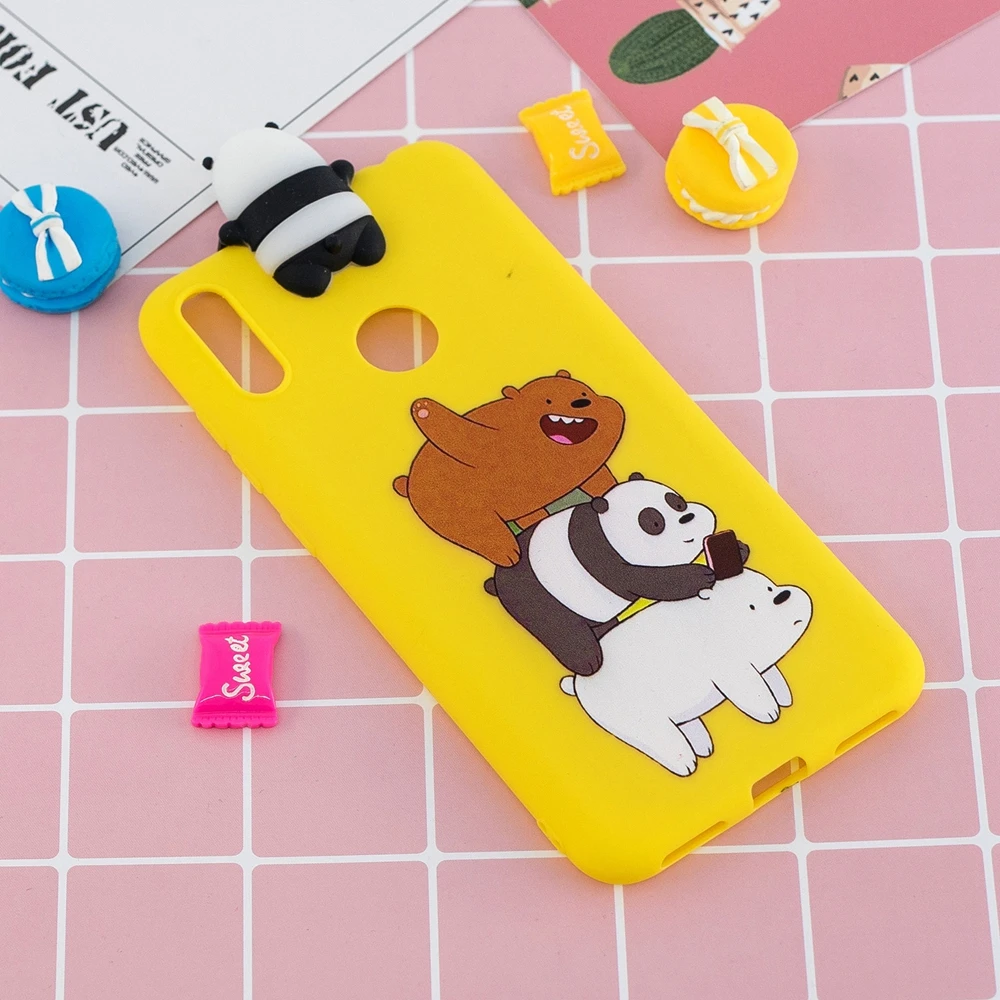 Etui Huawei Y5 Y6 Y7 Y9 Prime Cases 3D Kawaii Panda Unicorn Silicon Cover on for Funda Huawei Y5 Y6 Y7 Y9() Phone Case