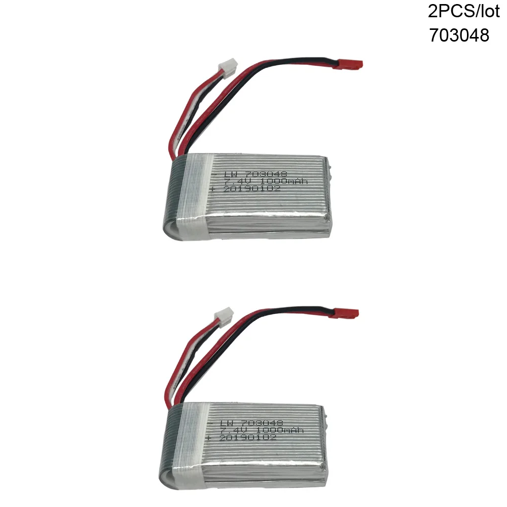 

2PCS/lot 1000mah 7.4V 703048 Lipo Battery For MJXRC X600 Battery for MJXRC model 7.4 V 1000 mah 25c 2S toy battery JST plug