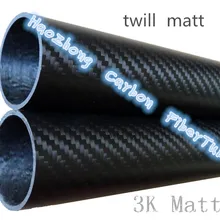1-6 шт 25 мм OD x 21 мм ID x1000мм 3k Углеродное волокно трубка/труба/вал, крыло трубка Квадрокоптер рука гекскоптер, твил матовый