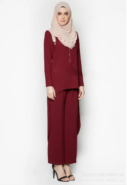 

Three Colors Singapore Malaysian Fashion Tuxedo Suit Ladies Muslim Clothing