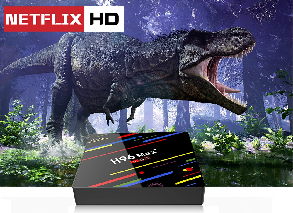 H96 Max Plus tv Box 2,4G/5G Wifi Android 9,0 RK3328 четырехъядерный BT 4,0 Google Play Smart tv USB3.0 H.265 4K Youtube Netflix