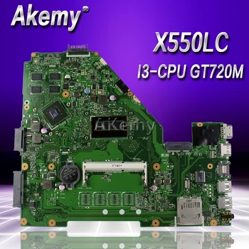 

Akemy X550LC Laptop motherboard For Asus X550LC X550LD X550LN Test original mainboard NO RAM I3-CPU GT720M
