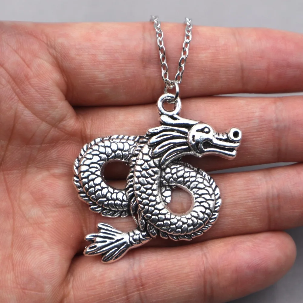 

1pcs Dragon Pendant Necklace Jewelry Handmade chain Necklace Gift For Women Dropship Products