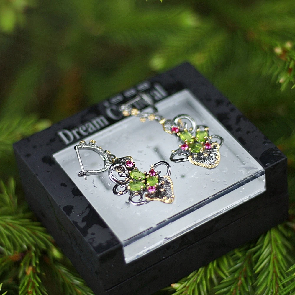 DreamCarnival 1989 Gorgeous Zirconia Flower Earrings for Women Vintage Ethnic Style Two Tone CZ Jewelry Hot Drop Shipping WE3873