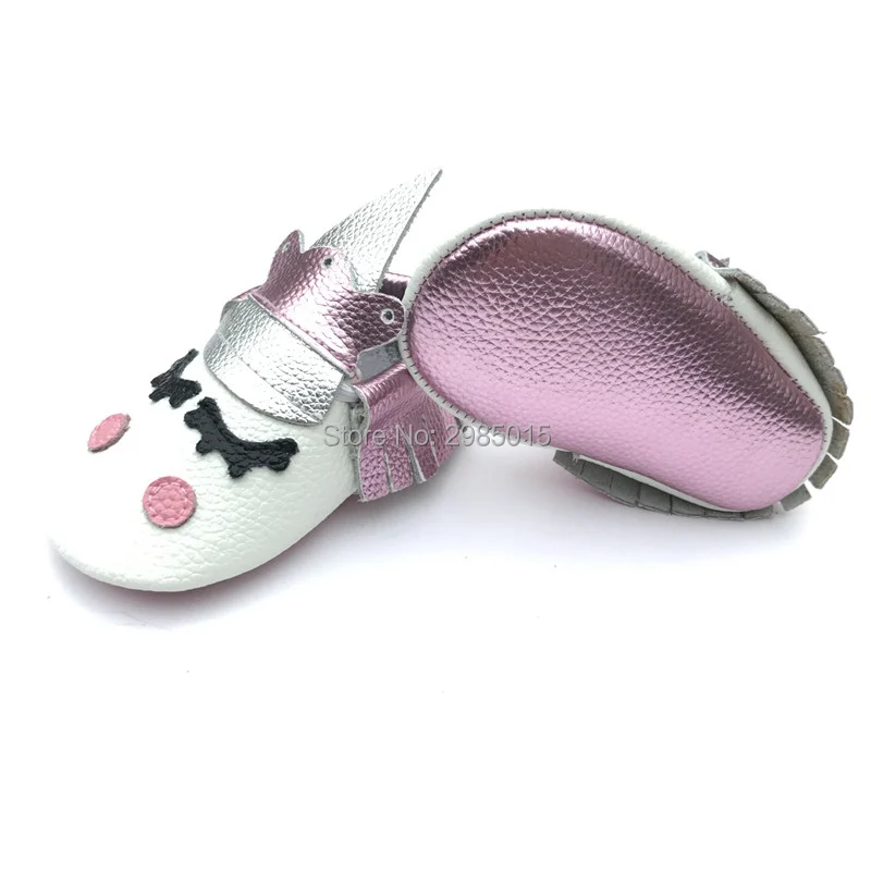 

wholesale alibaba handmade custom cute baby boy and girls party moccasins Blush Unicorn Baby shoes