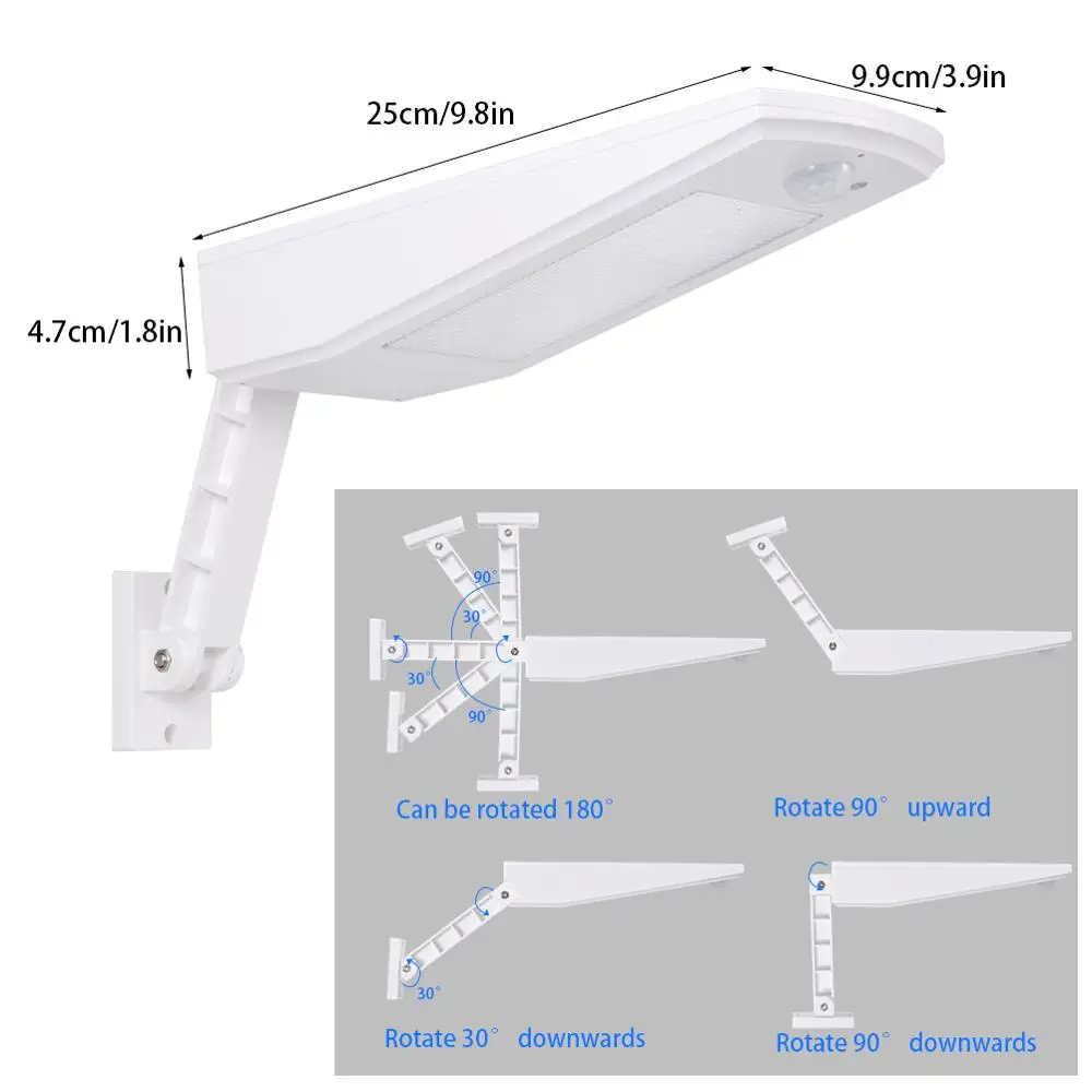 Ceny LED lampa słoneczna zewnętrzna wodoodporna 48 LED ogród słoneczna światło na czujnik ruchu PIR 4 tryby z pilotem 900 lm lampy słoneczne