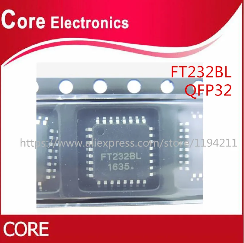 10 шт. FT232BL FT232 TQFP32 IC USB FS SERIAL UART 32-LQFP | Электронные компоненты и принадлежности