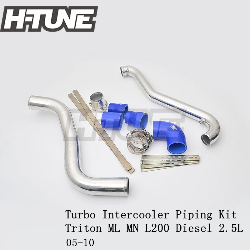 H TUNE Aluminum Polished Turbo Intercooler Piping Kits for Triton ML MN