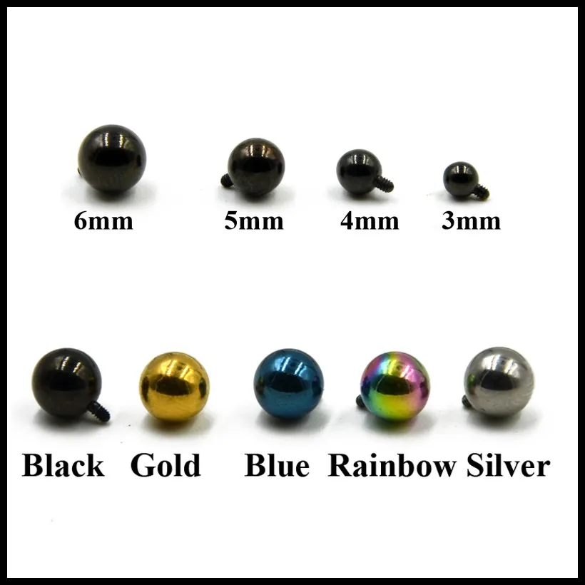 

Lot of 1pcs Steel/Titanium Base Dermal Anchor Top Piercing For Skin Surface Diver Sexy Girls Body Jewelry 16g 3mm-6mm