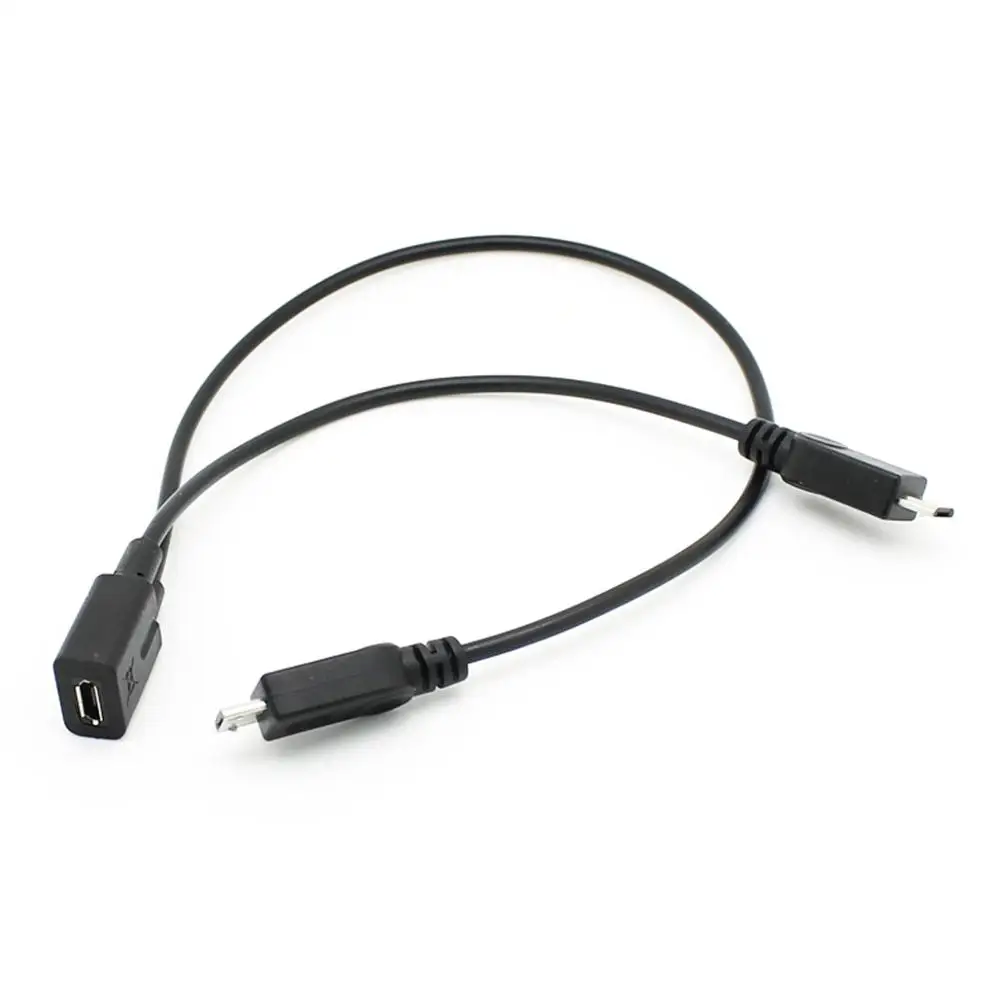 Разветвитель Micro USB Мама на 2 папа Удлинительный зарядный кабель для Galaxy S5 i9600 S4 I9500