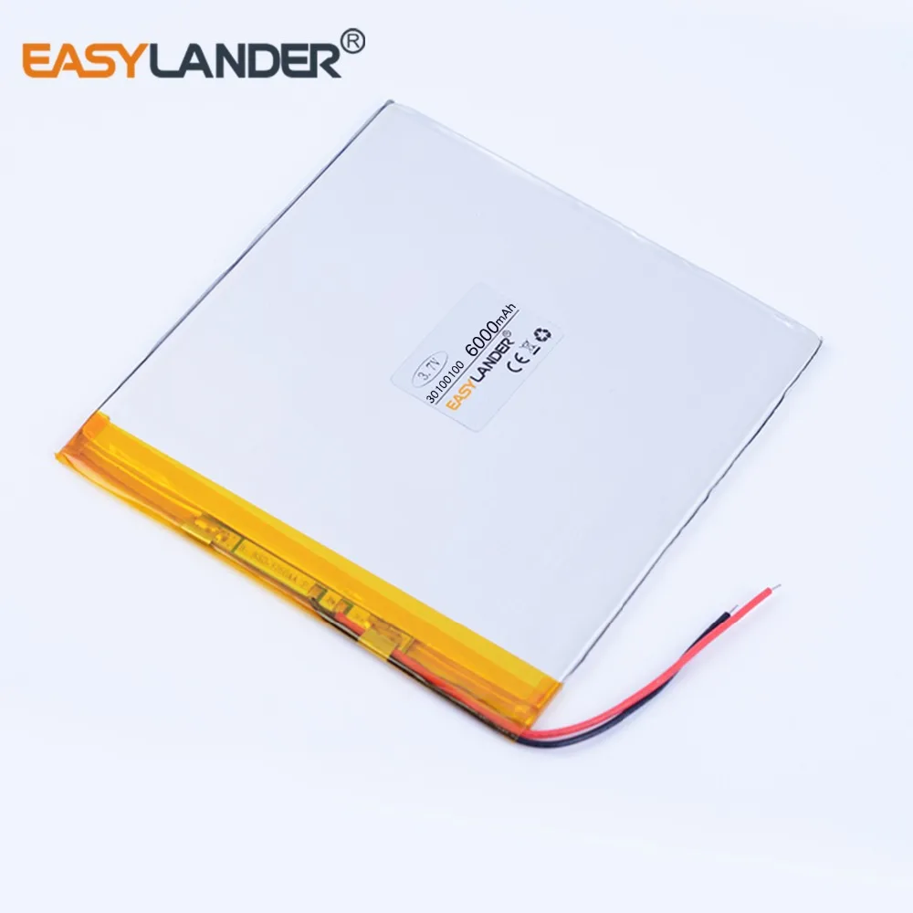 

Polymer rechargeable batteries 35100100 3.7V 6000MAH Tablet PC general battery 7 inch 8 inch 9inch 33100100