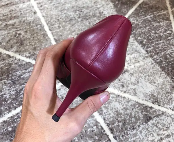 Nuevo Profundo Punta as Mujeres on Fino De Poco Slip nudo Negocios Pic Buttfly Alto Fiesta As Tacón Las Pic Bombas de Elegante Zapatos rrOf150q