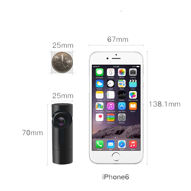 G6 Smart WiFi DVR 360 Degree Wireless Car Dash Cam 1080P Full HD Night Version Driving Recorder fre