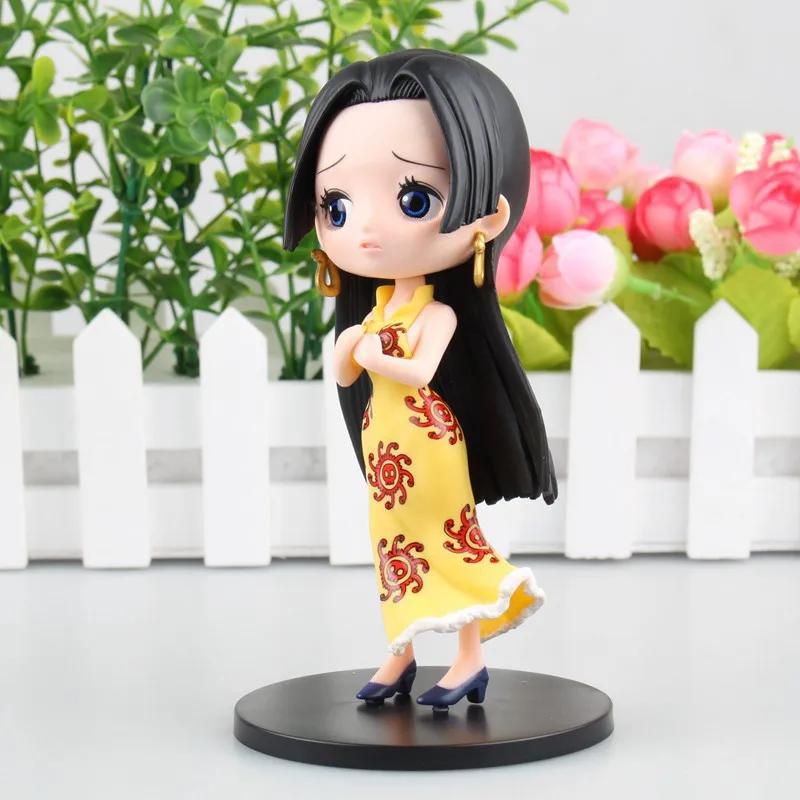 2017 New One Piece Q Posket Girls Season Special Boa Hancock PVC Action Figures Toys Kawaii Big Eyes Hancock Dolls 14cm  (19)