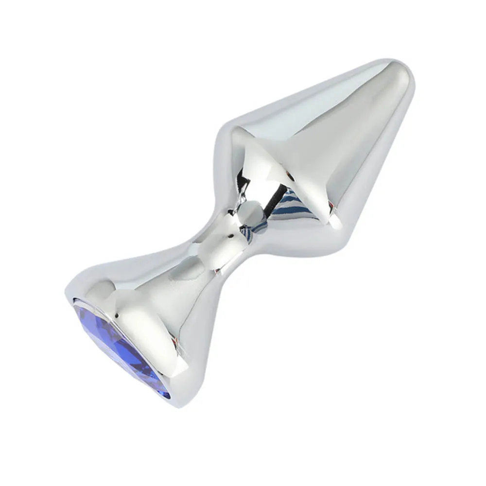 Anal Beads Stainless Steel Metal Heart Anal Plug Dildo Prostate Massager Erotic Sex Toys Products B