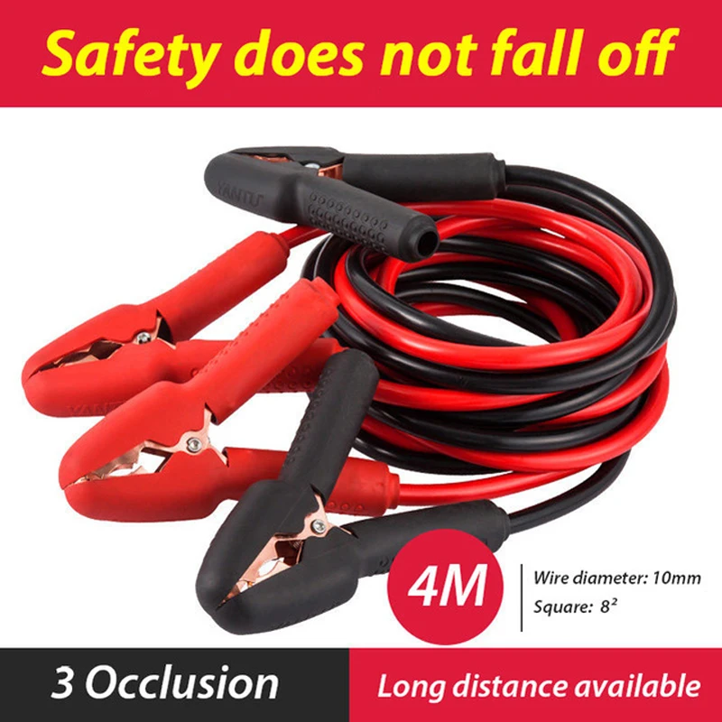 NEW Emergency Power Charging Jump Start Leads Cable  4m Car Van Battery Booster cable