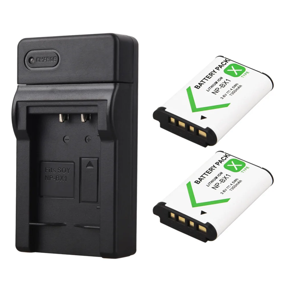 2x 1350mAh NP BX1 font b Digital b font Camera Battery For Sony DSC RX1 RX100