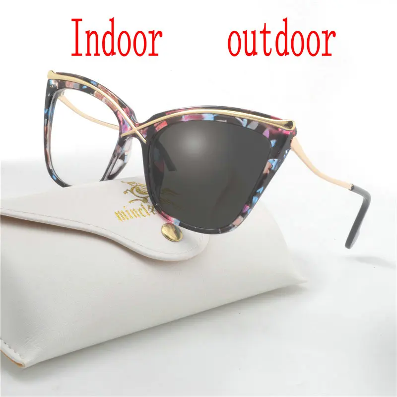 

2019 Fashion women Sunglasses Transition Photochromic Reading Glasses for lady Hyperopia Presbyopia with diopters Presbyopia FML