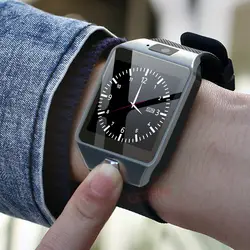 Умные часы с слотом для sim-карты Push Message Bluetooth подключение телефона Android лучше, чем DZ09 Smartwatch мужские часы