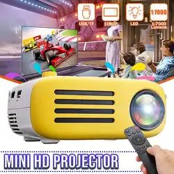 YG200 Портативный светодиодный проектор мини-проектор HD USB HDMI видео фильм игра домашний Театр видеопроектор подарок для детей