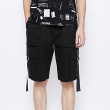 Г. Новая мужская одежда стилист GD модные оригинальные Свободные multi Сумка металлической пряжкой хип-хоп шорты плюс Размеры костюмы 27-44